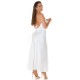 Rochie de club tip furou lunga satin alb India Rochie de club tip furou lunga satin alb India 6 - dyandra.ro
