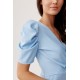 Rochie de ocazie scurta, baby blue, petrecuta, drapata Sharina Rochie de ocazie scurta, baby blue, petrecuta, drapata Sharina 4 - dyandra.ro