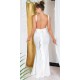 Rochie lunga alba tip sirena cu spatele gol Lace Rochie lunga alba tip sirena cu spatele gol Lace 2 - dyandra.ro