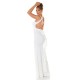 Rochie lunga alba tip sirena cu spatele gol Lace Rochie lunga alba tip sirena cu spatele gol Lace 4 - dyandra.ro