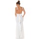 Rochie lunga alba tip sirena cu spatele gol Lace Rochie lunga alba tip sirena cu spatele gol Lace 6 - dyandra.ro