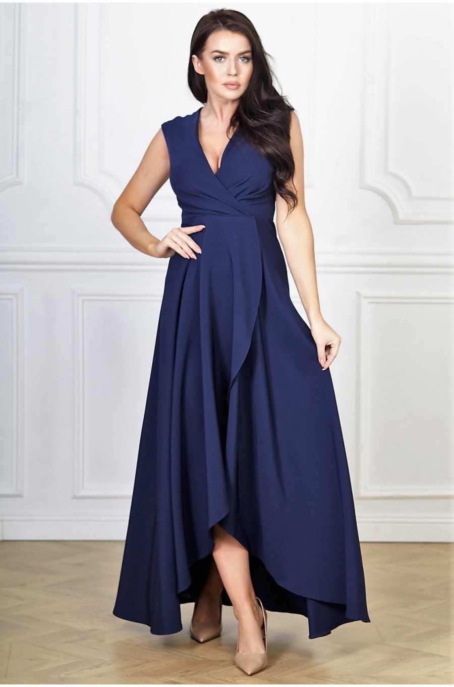 Rochie lunga bleumarin navy asimetrica Gracia2 Rochie lunga bleumarin navy asimetrica Gracia2 1 - dyandra.ro