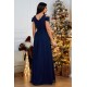 Rochie lunga bleumarin vaporoasa Venus2 Rochie lunga bleumarin vaporoasa Venus2 3 - dyandra.ro