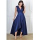 Rochie lunga bleumarin navy din brocard Gracia Rochie lunga bleumarin navy din brocard Gracia 3 - dyandra.ro