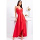 Rochie lunga rosie asimetrica LiviaB2 Rochie lunga rosie asimetrica LiviaB2 2 - dyandra.ro