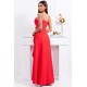 Rochie lunga rosie asimetrica LiviaB2 Rochie lunga rosie asimetrica LiviaB2 3 - dyandra.ro