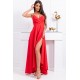 Rochie lunga rosie asimetrica LiviaB2 Rochie lunga rosie asimetrica LiviaB2 4 - dyandra.ro
