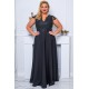 Rochie lunga eleganta neagra cu dantela CarmenII Rochie lunga eleganta neagra cu dantela CarmenII 2 - dyandra.ro