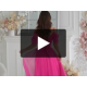 Rochie eleganta lunga din tulle roz fucsia vaporoasa cu umerii goi FloraY 7 - dyandra.ro