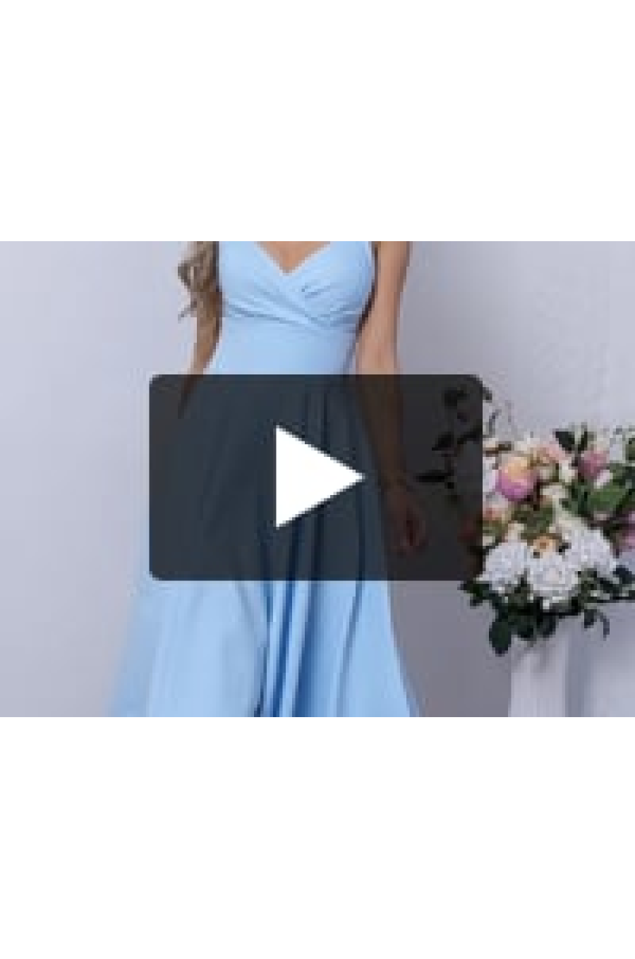 Rochie eleganta baby doll, midi, bumbac baby blue, in clos, retro, TifaniW3 4 - dyandra.ro