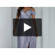 Rochie de ocazie lunga eleganta din glitter bleu cu reflexii roz umerii goi ValentinaLux 5 - dyandra.ro