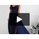 Rochie eleganta lunga bleumarin navy cu bust tip corset vaporoasa SuzanaW 5 - dyandra.ro