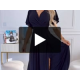 Rochie eleganta lunga neagra din brocard petrecuta Kasandra Rochie eleganta lunga neagra din brocard petrecuta Kasandra 7 - dyandra.ro
