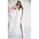 Rochie cununie civila alba, lunga, din tulle, cu floare decorativa, vaporoasa, Dyandra Rochie cununie civila alba, lunga, din tulle, cu floare decorativa, vaporoasa, Dyandra 3 - dyandra.ro
