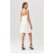 Rochie cununie civila alba, scurta, babydoll, cu umerii goi, SienaR Rochie cununie civila alba, scurta, babydoll, cu umerii goi, SienaR 4 - dyandra.ro