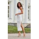 Rochie cununie civila lunga, din satin, alba, cu un umar gol, Lamia Rochie cununie civila lunga, din satin, alba, cu un umar gol, Lamia 4 - dyandra.ro