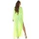 Rochie pareo de plaja, lunga, galbena, cu decupaje sexy, Kathrin Rochie pareo de plaja, lunga, galbena, cu decupaje sexy, Kathrin 3 - dyandra.ro