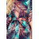 Rochie midi, bleumarin cu print turcoaz, croi fluture, Butterfly Rochie midi, bleumarin cu print turcoaz, croi fluture, Butterfly 6 - dyandra.ro