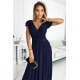 Rochie lunga din glitter bleumarin Cristaliza Rochie lunga din glitter bleumarin Cristaliza 4 - dyandra.ro