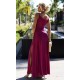 Rochie eleganta lunga din glitter burgundy Scarlett 3 - dyandra.ro
