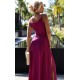 Rochie eleganta lunga din glitter burgundy Scarlett 5 - dyandra.ro