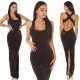 Rochie de seara lunga, glitter, neagra, mulata, cu bretele in X pe spate, Lilou Rochie de seara lunga, glitter, neagra, mulata, cu bretele in X pe spate, Lilou 8 - dyandra.ro