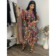 Rochie midi multicolora cu maneca lunga Claudia 3 - dyandra.ro