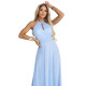 Rochie lunga din tulle baby bleu vaporoasa Selline 5 - dyandra.ro