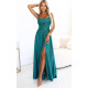 Rochie eleganta lunga glitter verde cu bust tip corset Precious Rochie eleganta lunga glitter verde cu bust tip corset Precious 2 - dyandra.ro