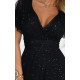 Rochie eleganta lunga neagra din brocard vaporoasa petrecuta Melania Rochie eleganta lunga neagra din brocard vaporoasa petrecuta Melania 4 - dyandra.ro