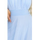 Rochie lunga din tulle baby bleu vaporoasa Selline 6 - dyandra.ro