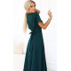 Rochie eleganta lunga verde smarald vaporoasa petrecuta Kasandra Rochie eleganta lunga verde smarald vaporoasa petrecuta Kasandra 4 - dyandra.ro